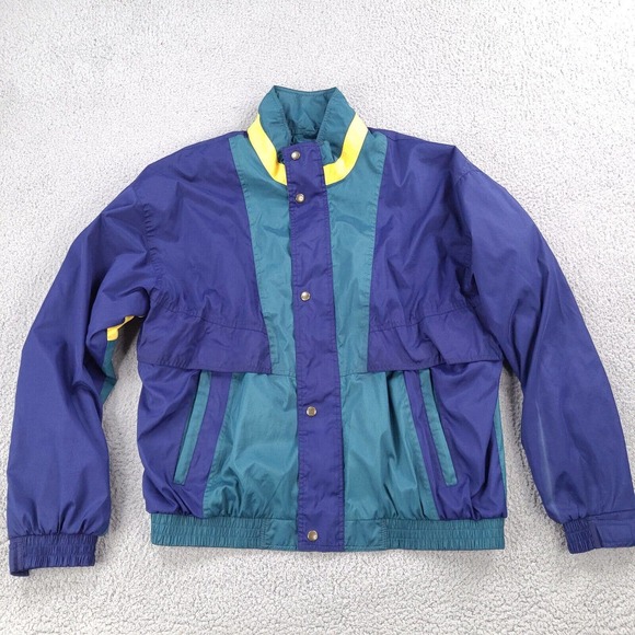 Vintage Sunice‎ XTG Jacket Mens Large Blue Green Extreme Technical Gear - Picture 1 of 16
